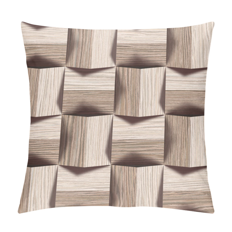 Personality  Abstract Paneling Pattern - Seamless Background - Blasted Oak Pillow Covers