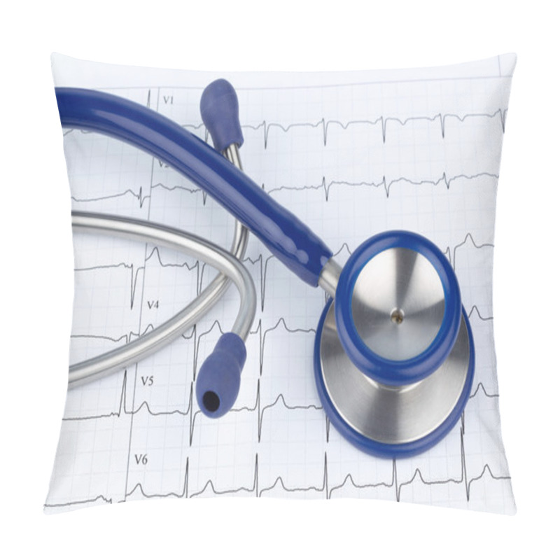 Personality  Stethoscope And Electrocardiogram Pillow Covers