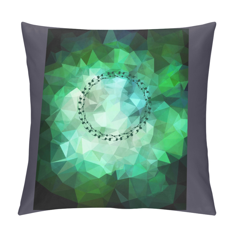 Personality  Abstract Grunge Triangle. Pillow Covers