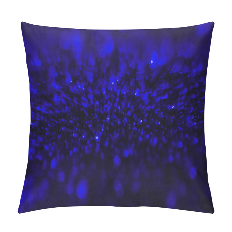 Personality  Abstract Background With Blue Defocused Glitter Pillow Covers