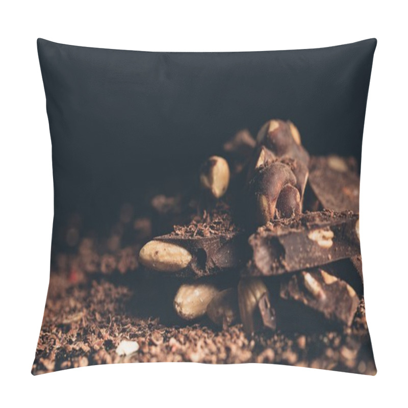 Personality  Pile Of Chocolate With Nuts Pillow Covers