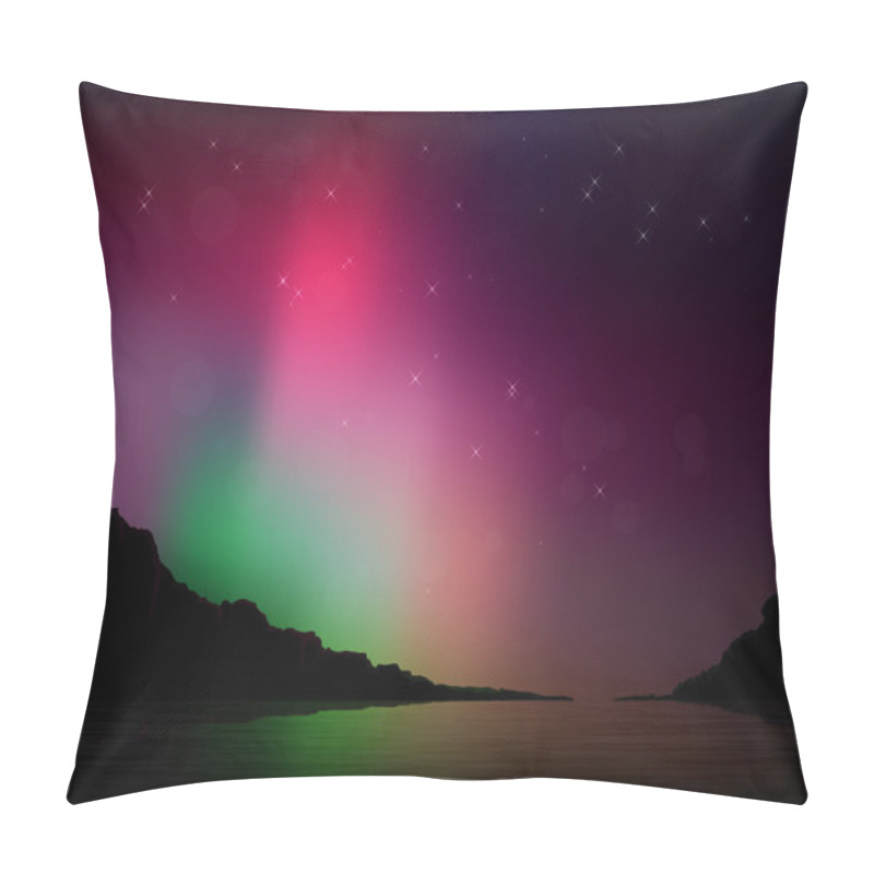 Personality  Vector Aurora Borealis Pillow Covers