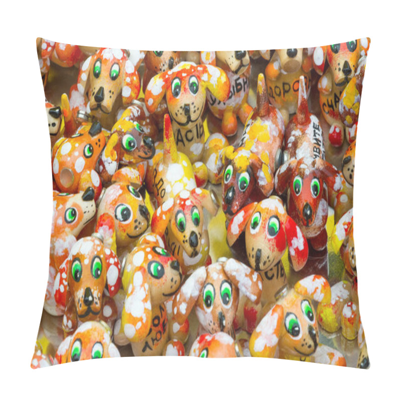 Personality  Flea Market, Wooden Products, Folk Art And Creative Expressions Of Contemporary Self-taught Artists Pillow Covers