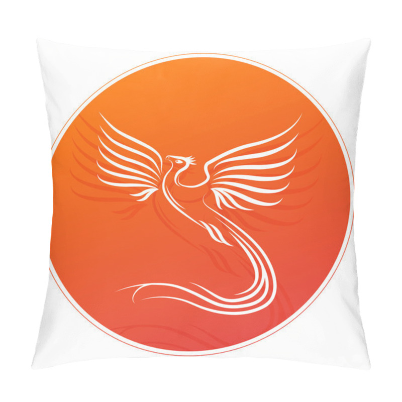 Personality  Phoenix Bird Silhouette Pillow Covers