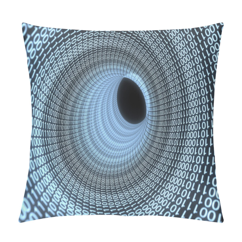 Personality  Data Flow In Dark Pillow Covers