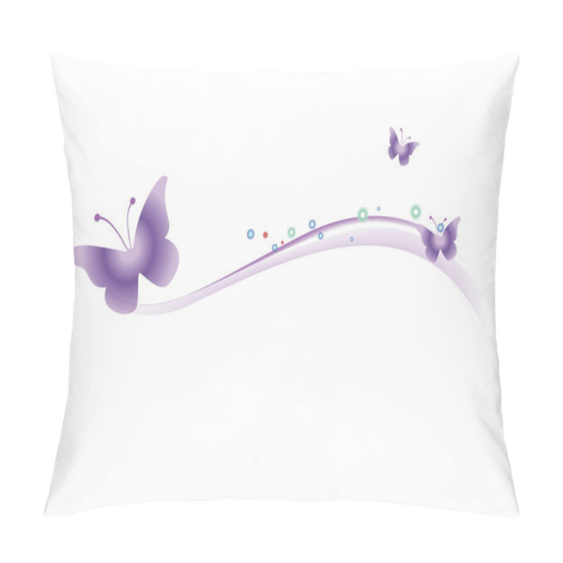 Personality  The Butterfly. Vector Illustration Pillow Covers