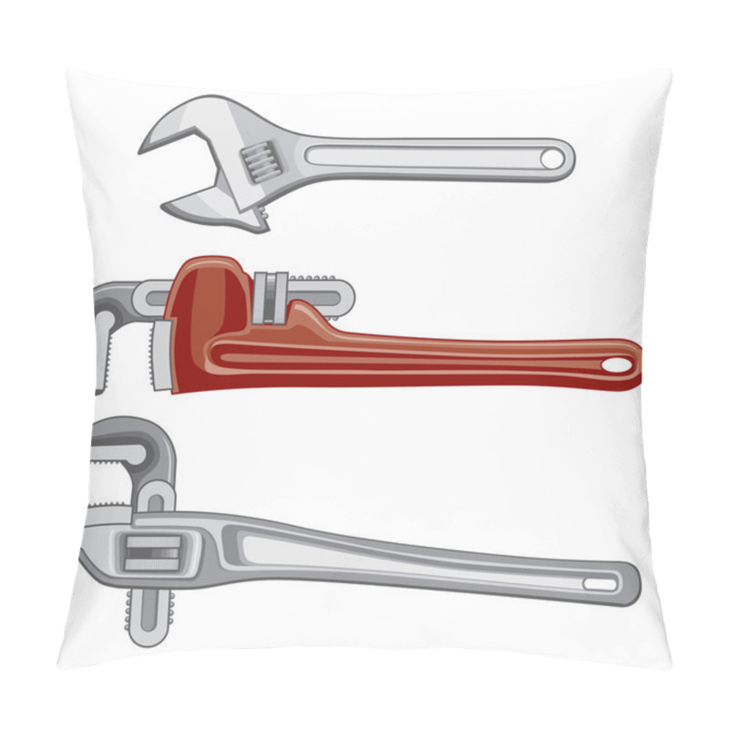 Personality  Adjustable Plumbing And Pipe Wrenches Pillow Covers