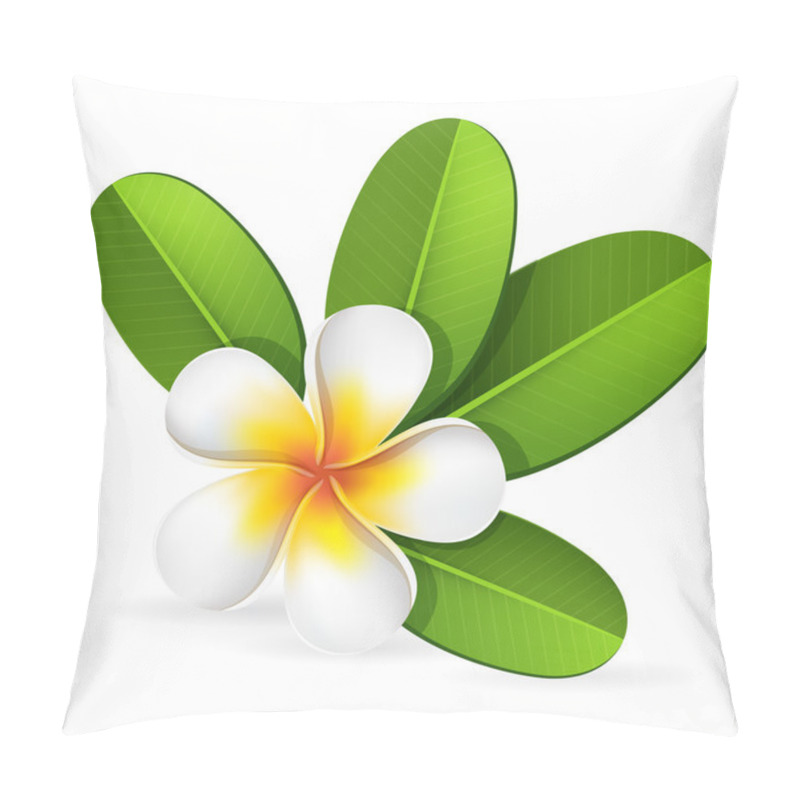 Personality  Frangipani Flower Pillow Covers