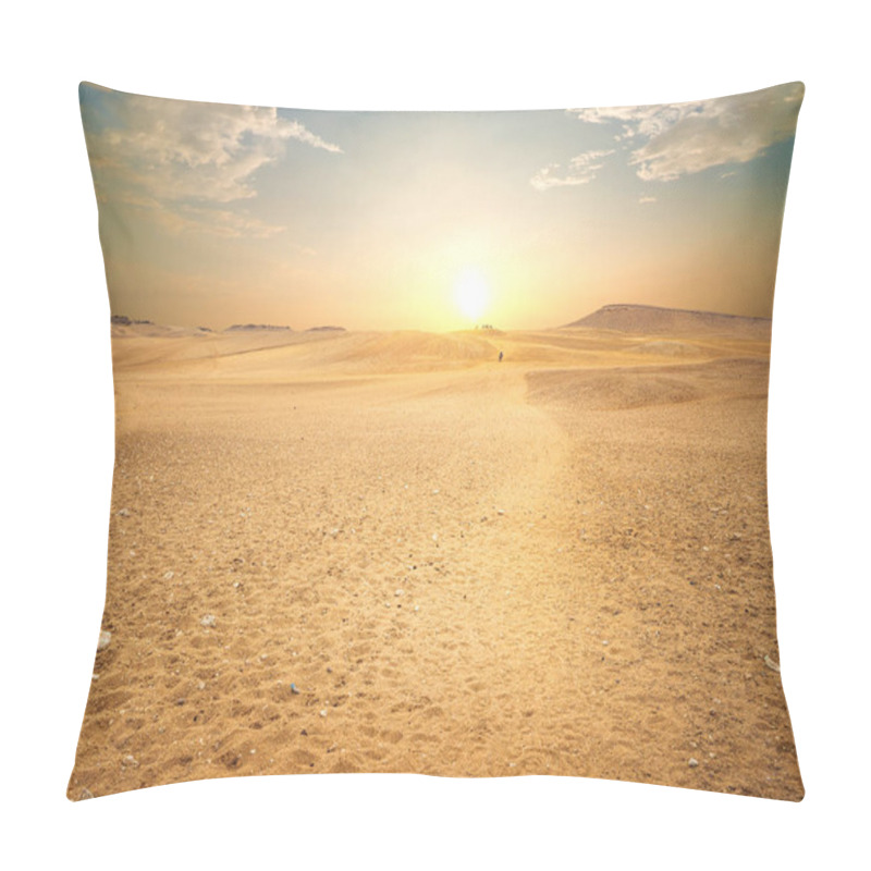 Personality  Sandy Desert In Egypt Pillow Covers