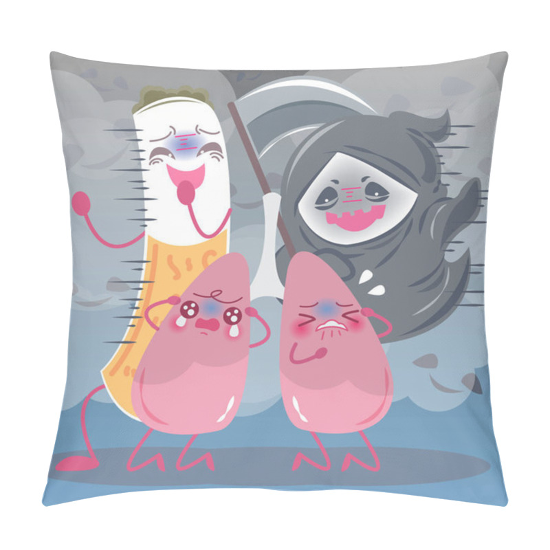 Personality  Lung With Health Concept Pillow Covers