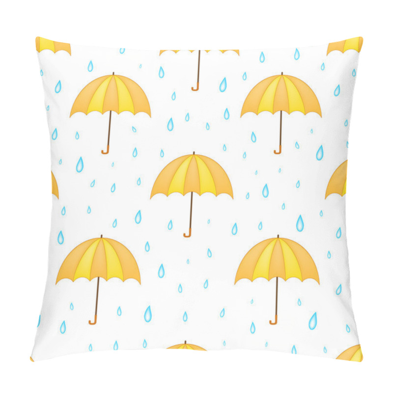 Personality  Umbrella And Rain Seamless Pattern Pillow Covers