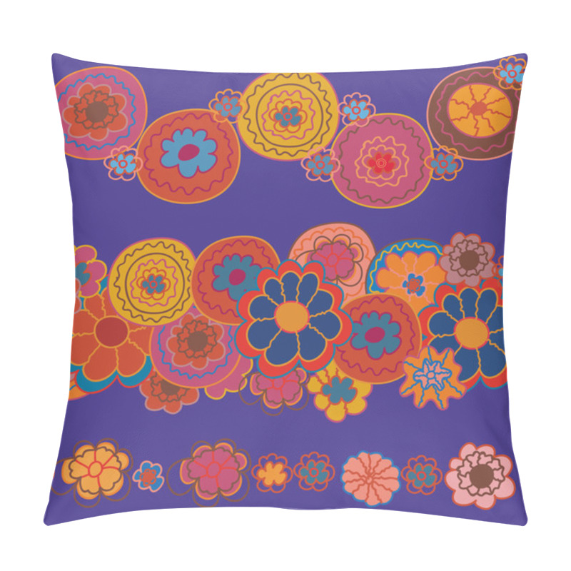 Personality  Flowers Bright Borders Pillow Covers