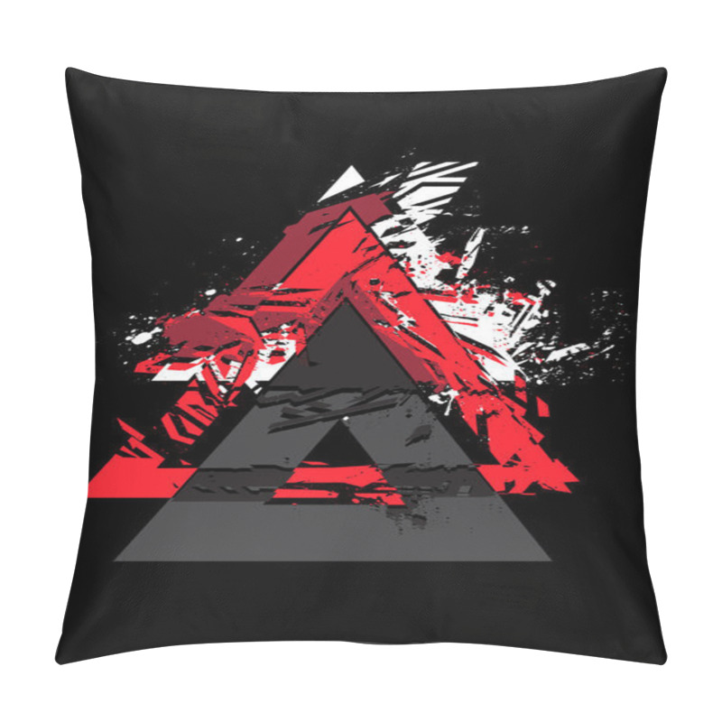 Personality  Grunge Styled T-shirt Print Pillow Covers