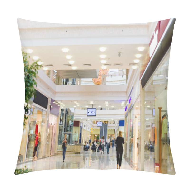 Personality  Shopping Hall With People Pillow Covers