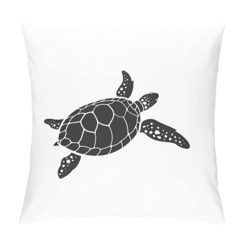 Personality  Vector Of Turtle Design On A White Background. Reptile. Animals. Easy Editable Layered Vector Illustration. Pillow Covers