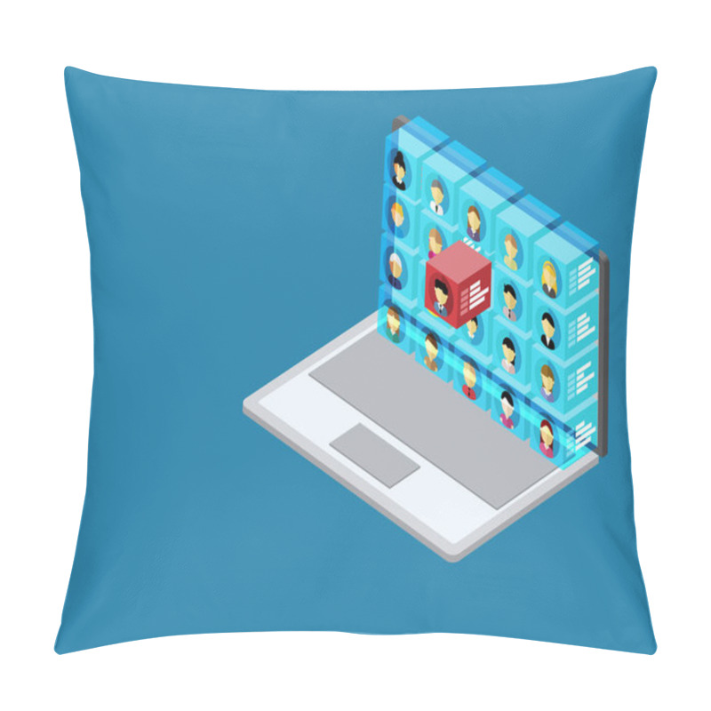 Personality  Big Data Analysis To Analyze And Control With People Database Pillow Covers