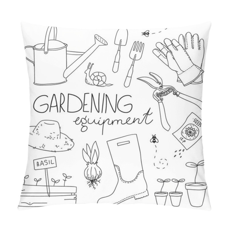 Personality  Gardening Equipment Pillow Covers