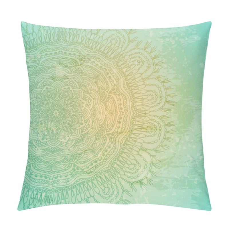 Personality  Ornamental Lace Pattern And Grungy Background Pillow Covers