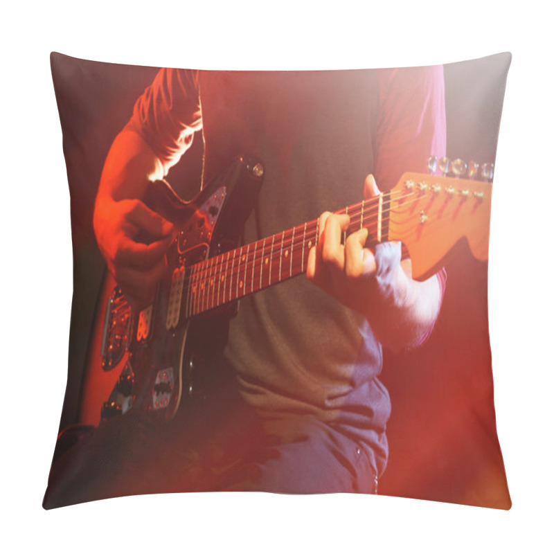 Personality  Young Man Playing On Guitar  Pillow Covers