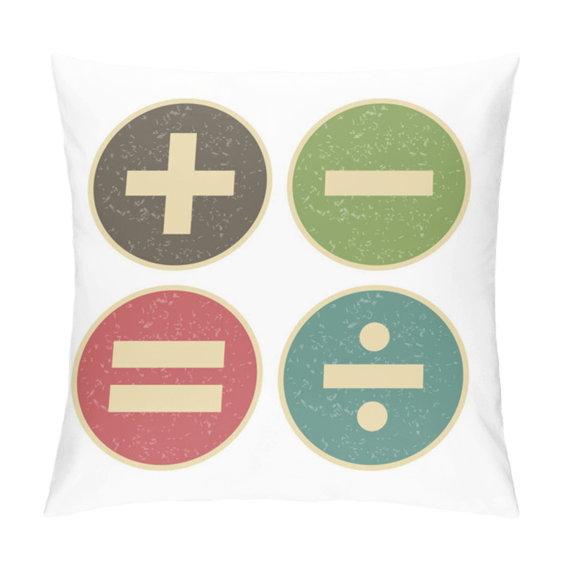 Personality  4 Set Of Basic Elements Icons Isolated On White Background... Pillow Covers