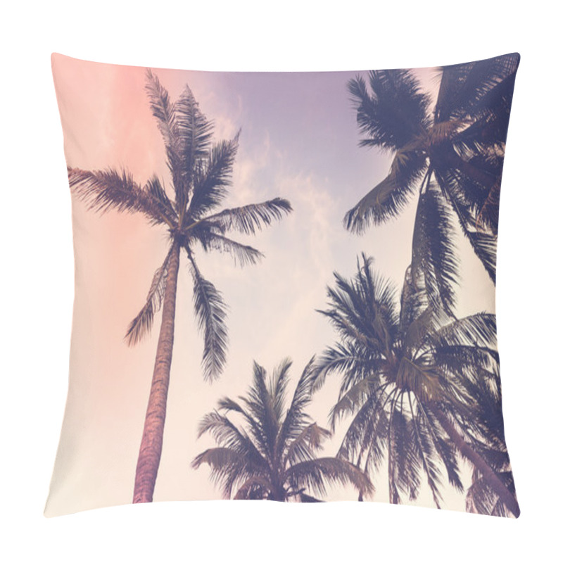 Personality  Silhouette Palm Tree Pillow Covers