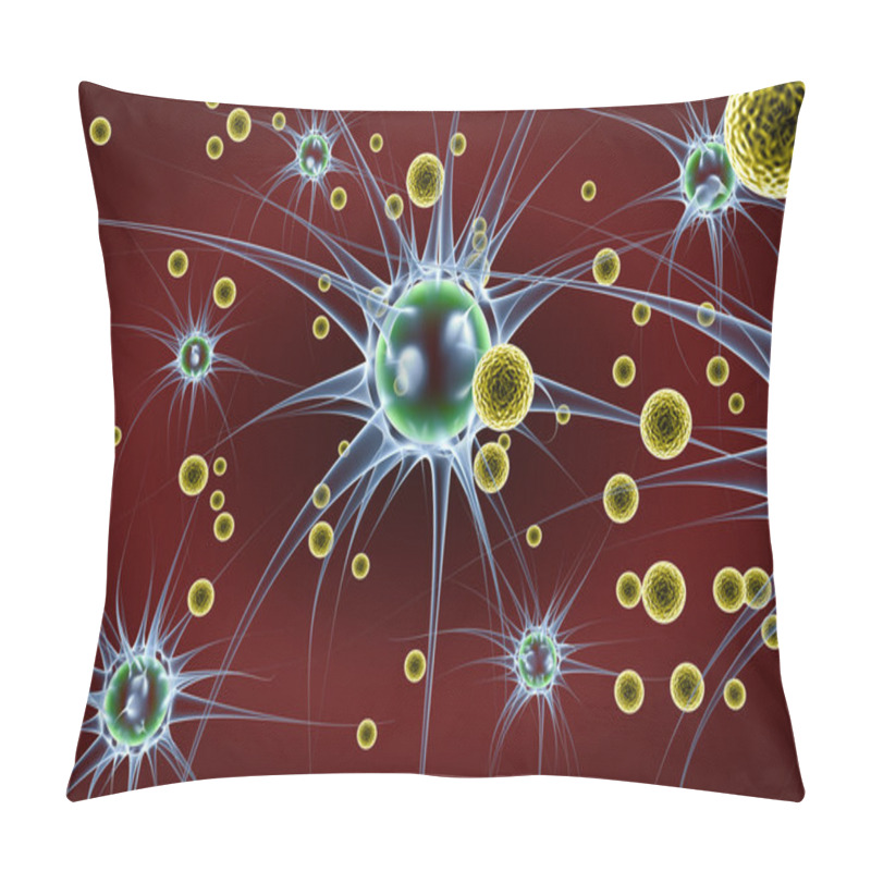 Personality  Virus In Human Body Pillow Covers