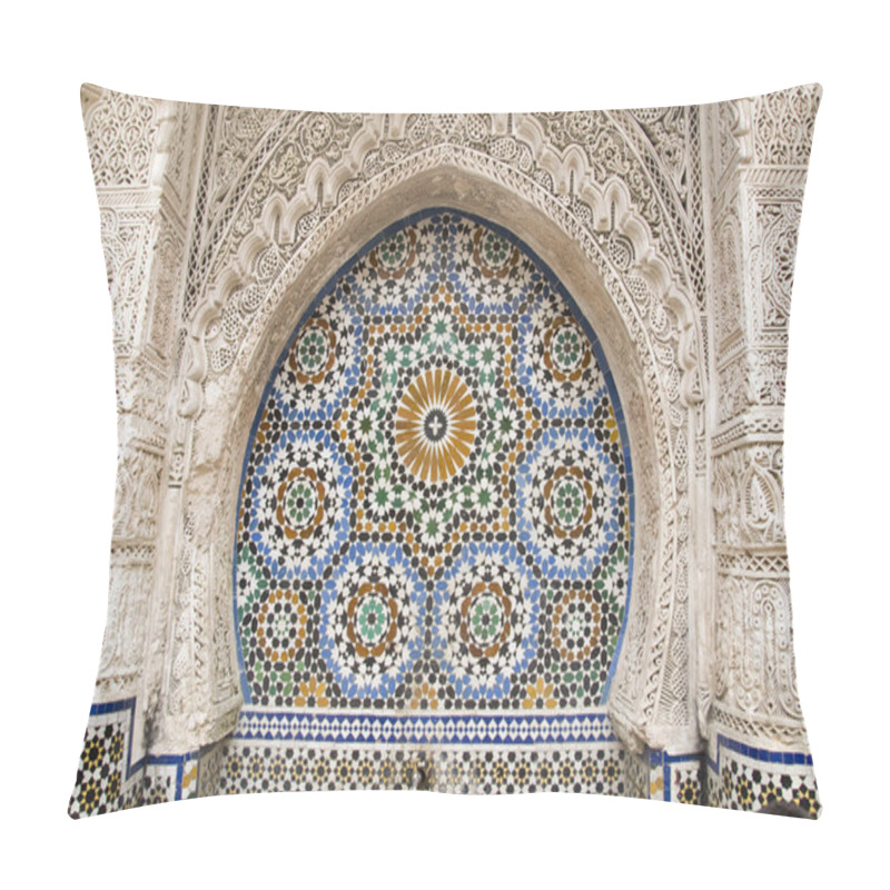 Personality  Pavilion At The Menara Outside Marrakech Medina's Wall, Morocco Pillow Covers