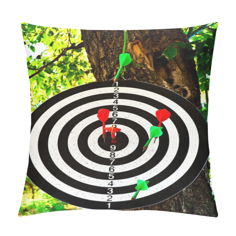 Personality  Target With The Thrust Darts Pillow Covers