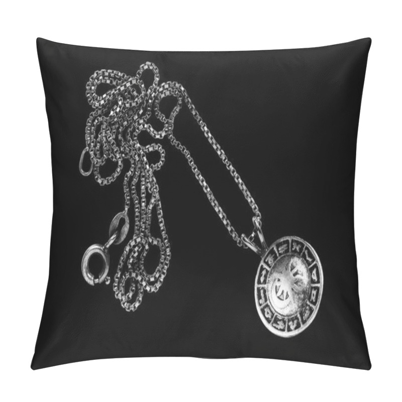 Personality  Necklace On Black Pillow Covers