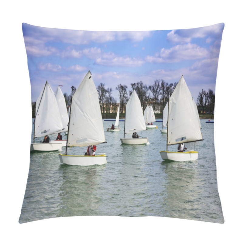 Personality  Lots Of Boats Sailing Pillow Covers