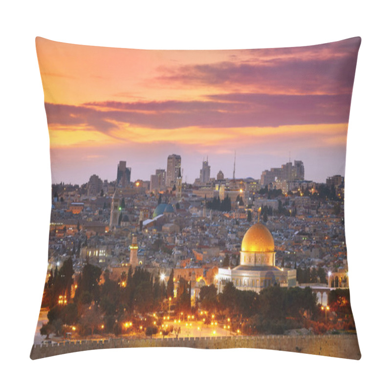 Personality  View Of Jerusalem Old City. Israel Pillow Covers