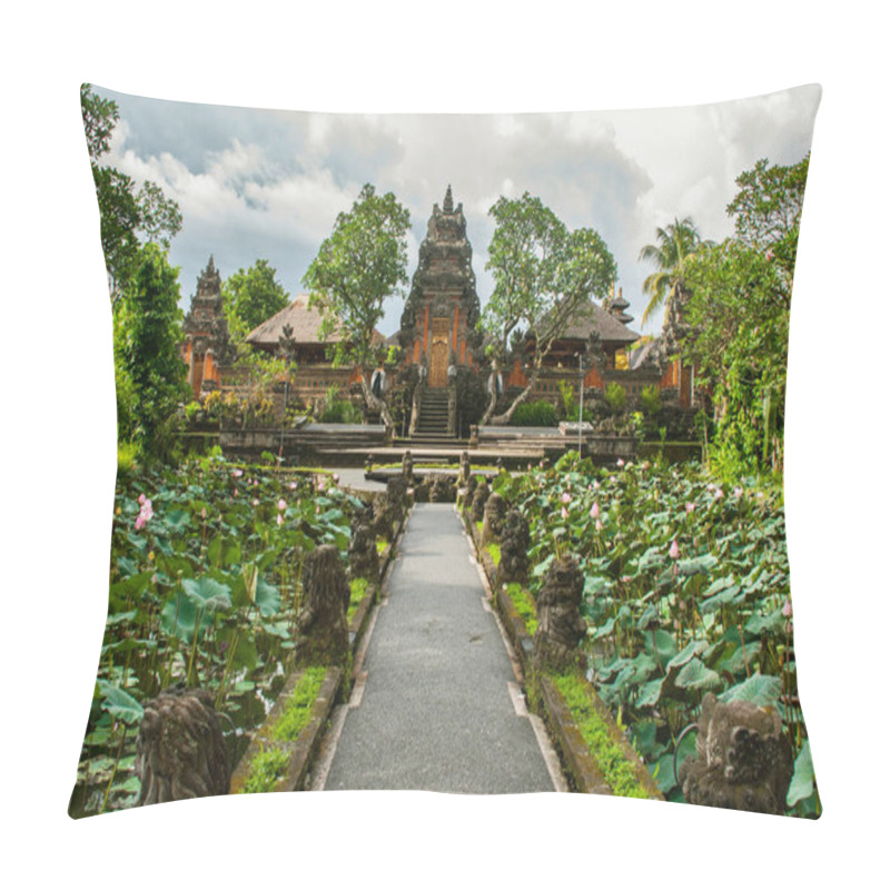 Personality  Lotus Temple. Ubud, Bali. Pillow Covers