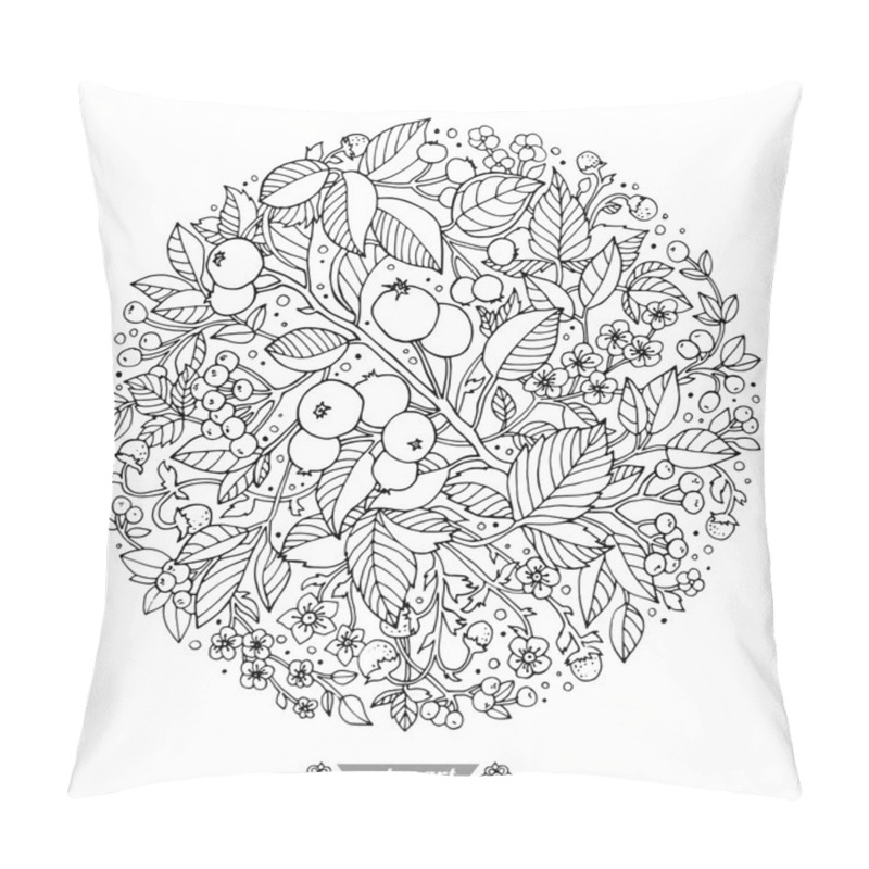 Personality  Rounded Floral Pattern Pillow Covers