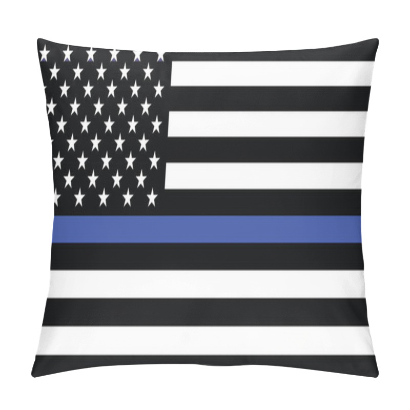 Personality  American Police Flag Vector Pillow Covers