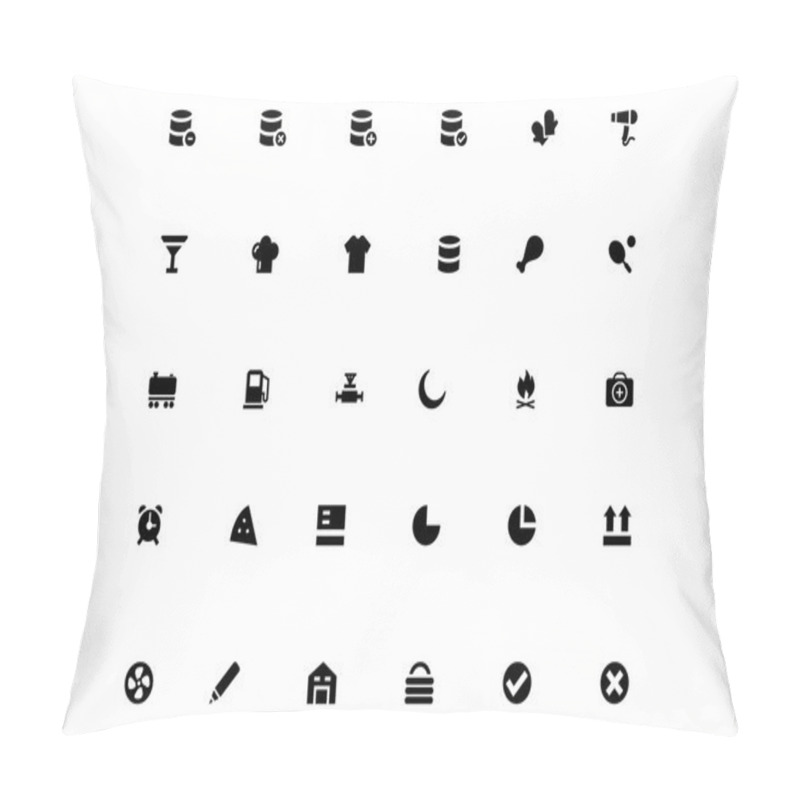 Personality  Mini Vector Icons 25 Pillow Covers