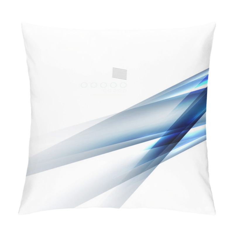 Personality  Blue Light Shadow Straight Lines Design Pillow Covers