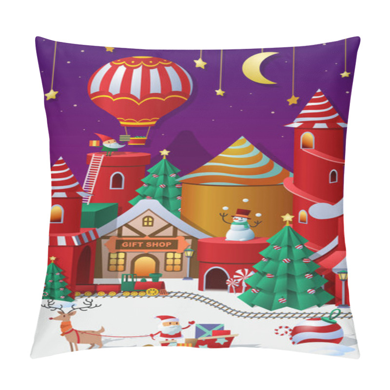 Personality  Christmas Winter Wonderland Pillow Covers