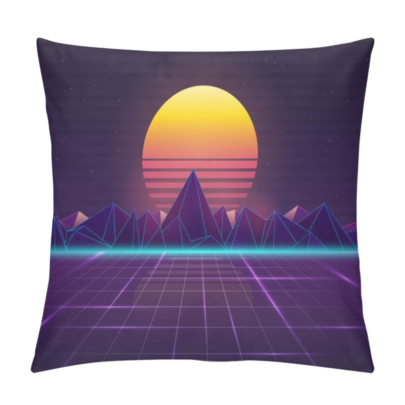 Personality  Background In Style 80s. Pillow Covers