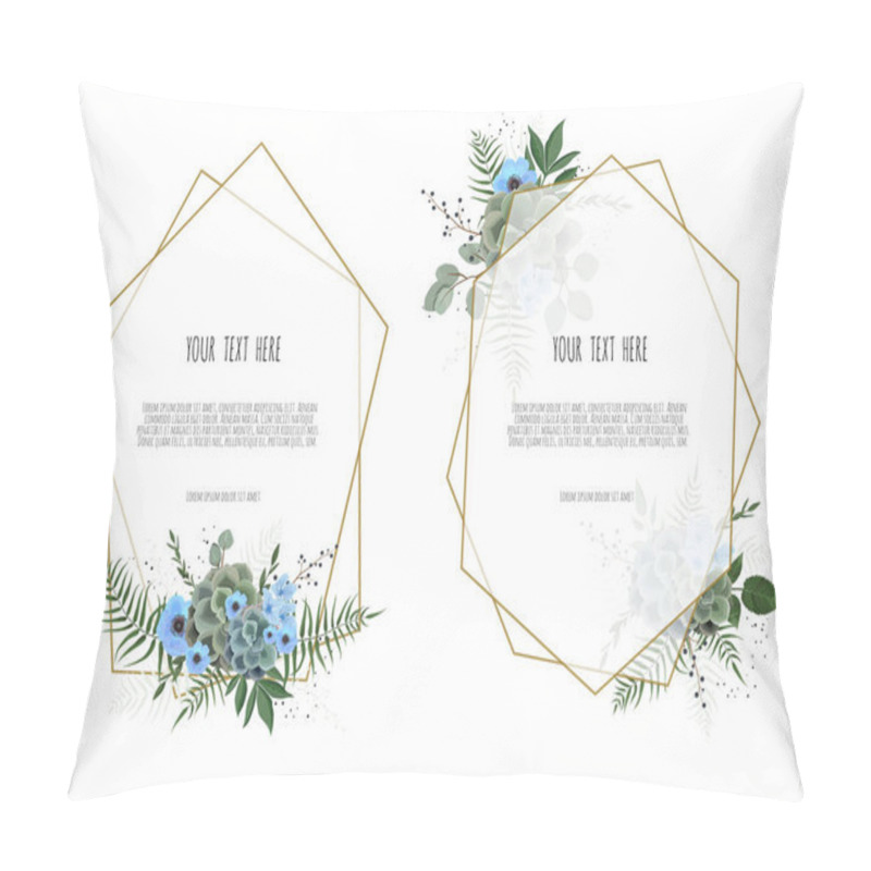 Personality  Set Botanic Card With Wild Flowers, Leaves. Spring Ornament Concept. Floral Poster, Invite. Pillow Covers