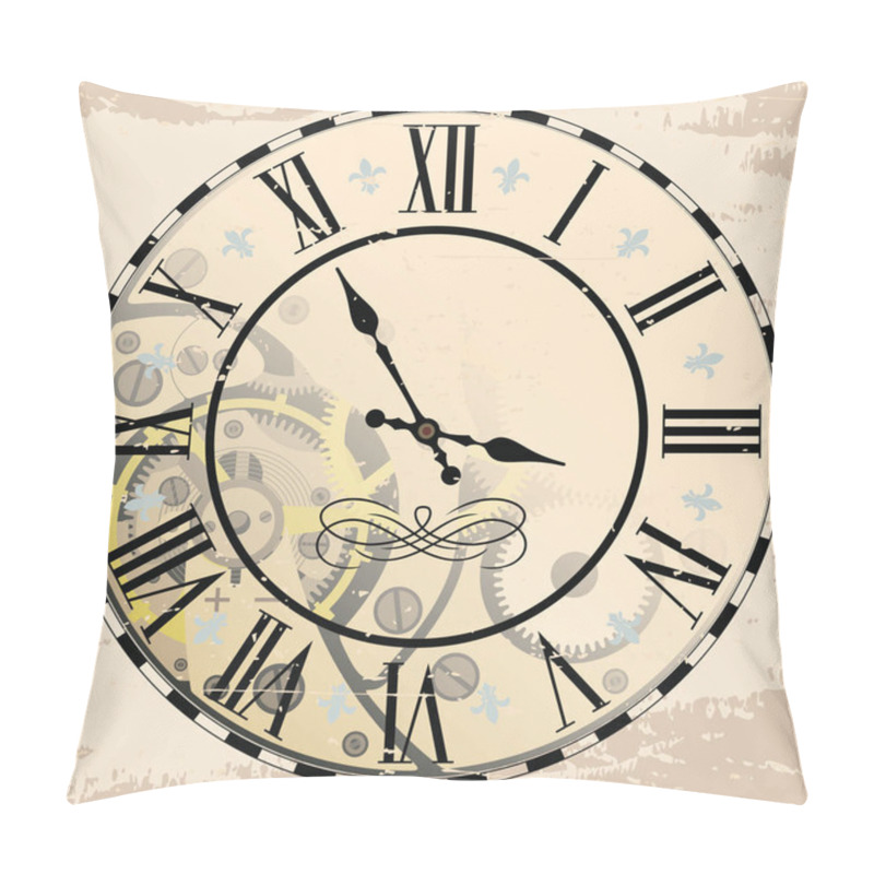 Personality  Clock Mechanism Assembly. Pillow Covers