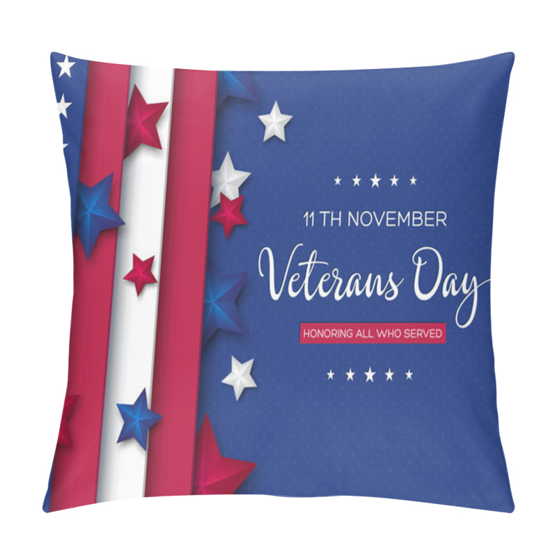 Personality  Veterans Day Greeting Card. Pillow Covers