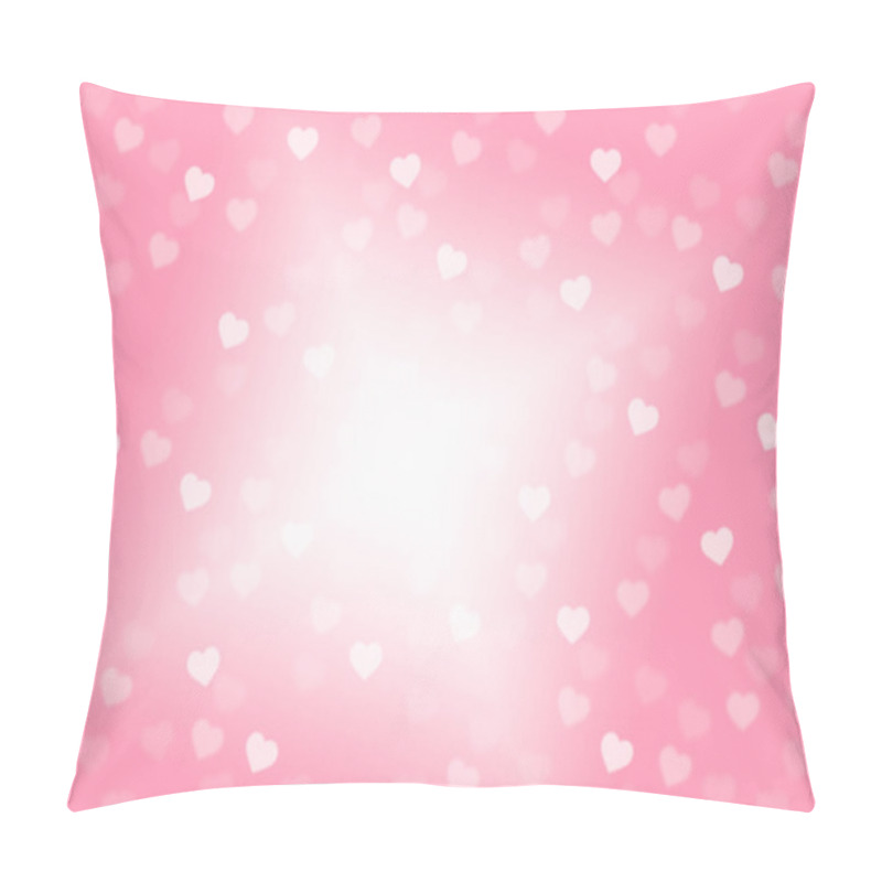 Personality  Pink Hearts Background Shows Romantic And Passionate Wallpaper Pillow Covers