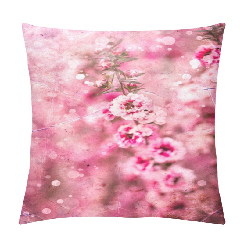 Personality  Pink  Flowers Background Pillow Covers