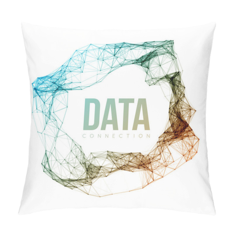 Personality  Abstract Network Connection Background Pillow Covers