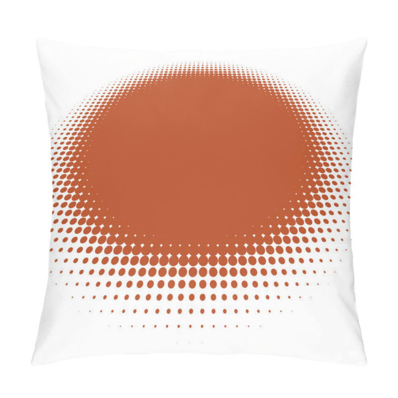 Personality  Colorful Halftone Vector Pattern, Texture In 3d Perspective. Circles, Dots, Screentone Illustration. Freckle, Stipple-stippling, Speckles Illustration. Pointillist Vector Art Pillow Covers