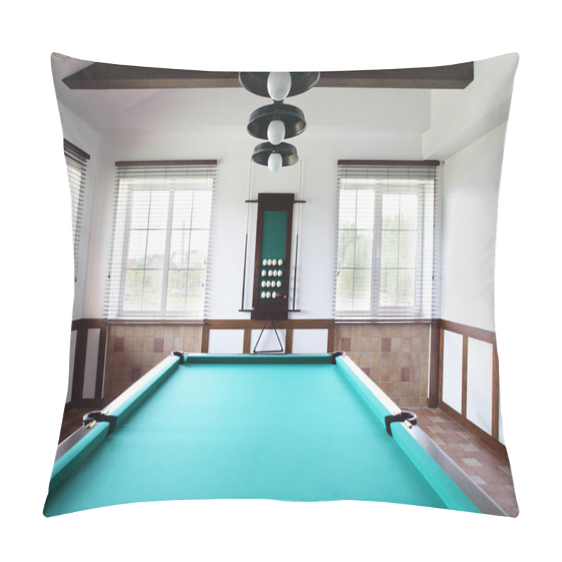 Personality  Interior Of Beautiful And Modern Billiard Pillow Covers