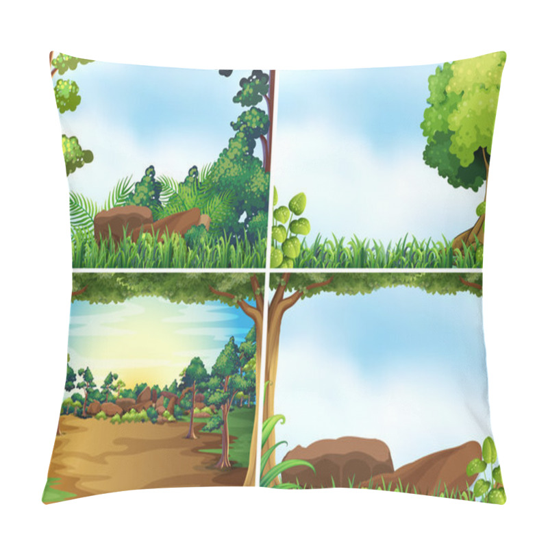 Personality  Forest Scenes Pillow Covers