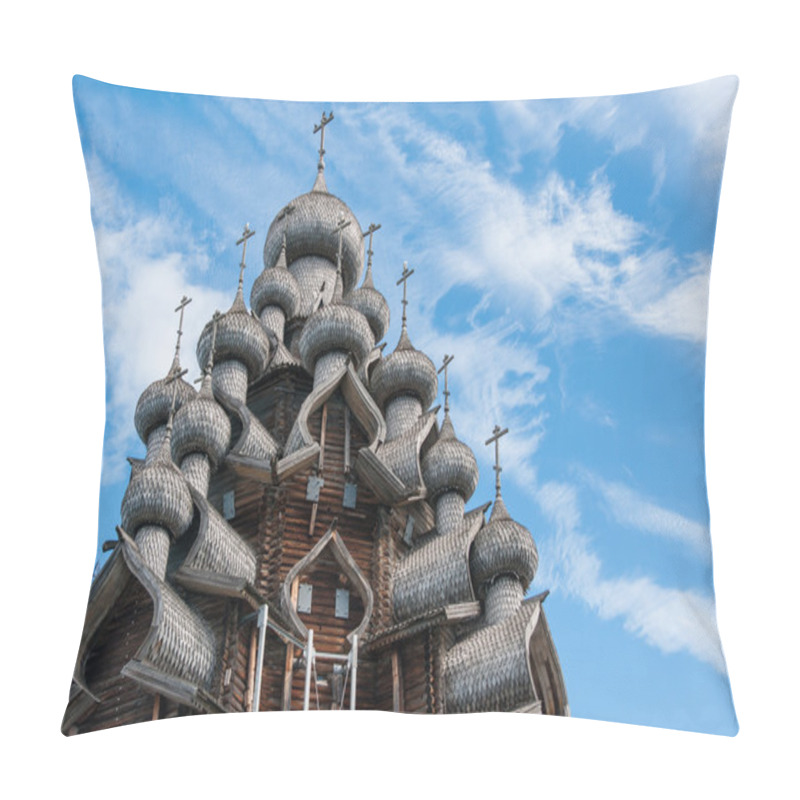 Personality  Domes Of Wooden Church In Kizhi Pillow Covers