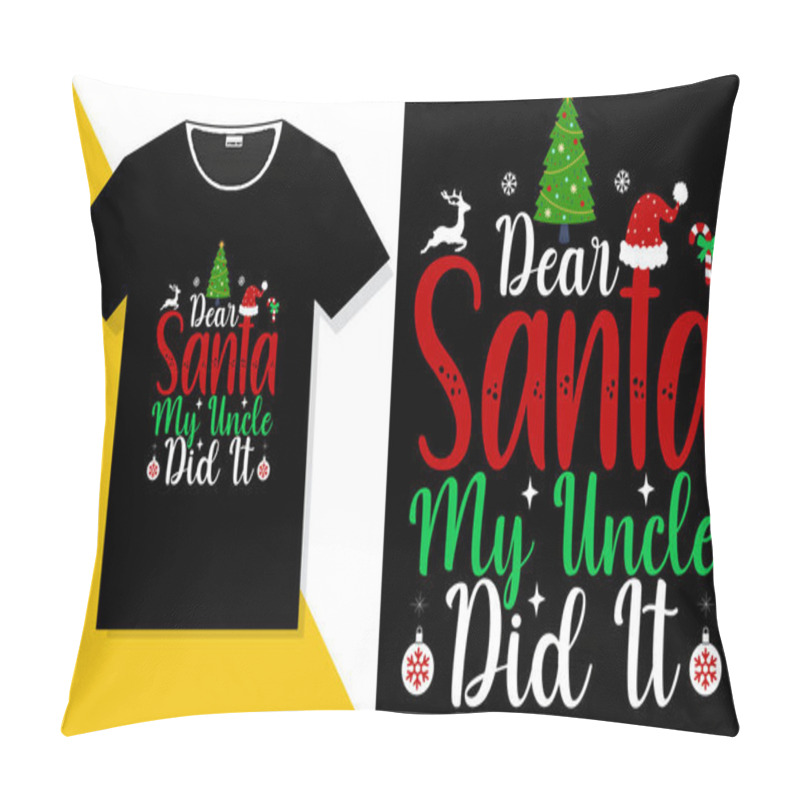 Personality  Christmas T-Shirt Design ,Christmas Day T-shirt Pillow Covers