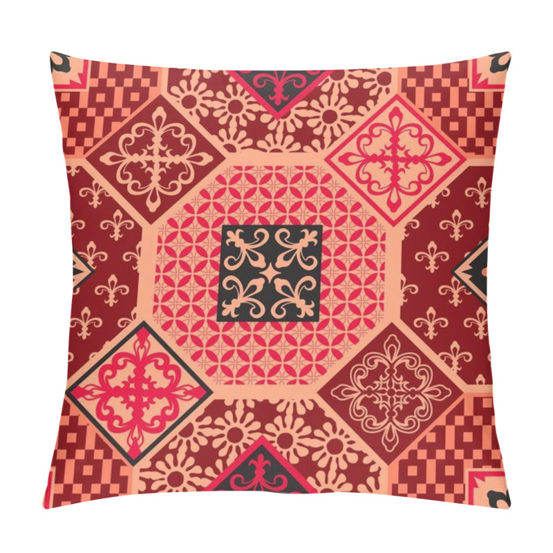 Personality  Fashionable Pattern In The Arab Style, Seamless Background, Arabesque Vector. Pillow Covers